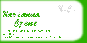 marianna czene business card